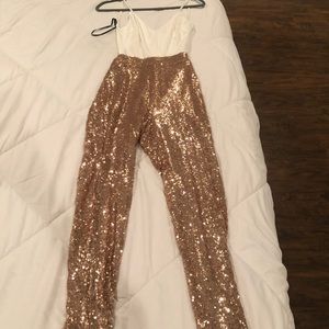 Forever 21 Sequence Open Back Jumpsuit
